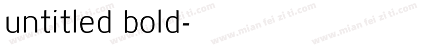 untitled bold字体转换